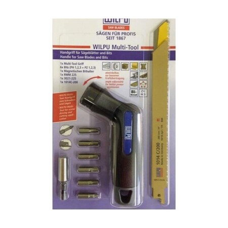Bit and saw set Wilpu No.2 with Multi-Tool handle - Wilpu