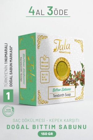 Bıttım Seife Natürlicher Haarausfall Anti-Schuppen Akne 150 Gr - Tala