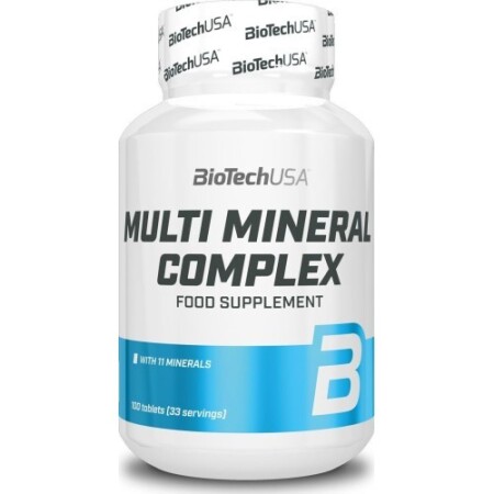 Biyoteknolojik Çoklu Mineral Kompleksi 100 tablet. - BioTech USA