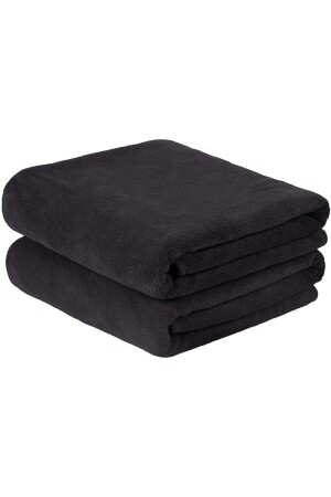 Black 2-Piece Sports Towel Stain-Repellent Hairdresser Barber Towel 50x90 Cm - Ayhanhome