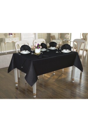 Black 26 Piece Ester Dinner Set - Çeyiz Sokağı