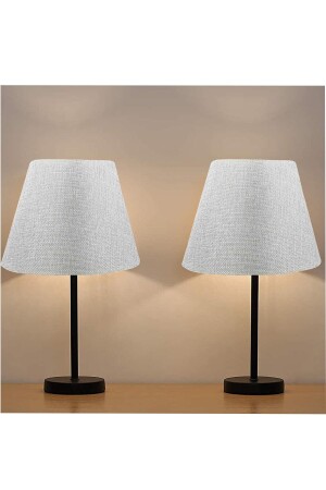 Black 2'li Abajur Metal Masa Lambası Gri TYC00604776302 - EvLight