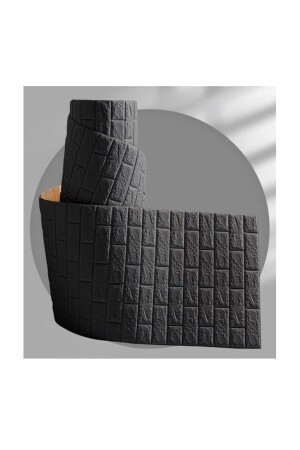 Black 3d Decorative Self Adhesive Wallpaper Covering Panel Nw06 - Renkli Duvarlar