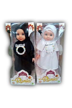Black and White Hijab Praying and Hymning in TURKISH Voice Rania Et Baby - Global Oyuncak