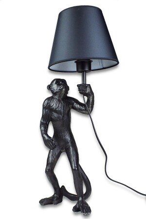Black Color Design Monkey Figurine Lampshade black monkey lampshade - MIARIK DESIGN & DEKORASYON