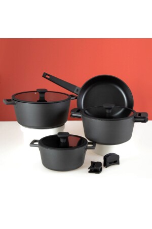 Black Cook 7 Piece Cast Iron Cookware Set 500. 01. 02. 1943 - Jumbo