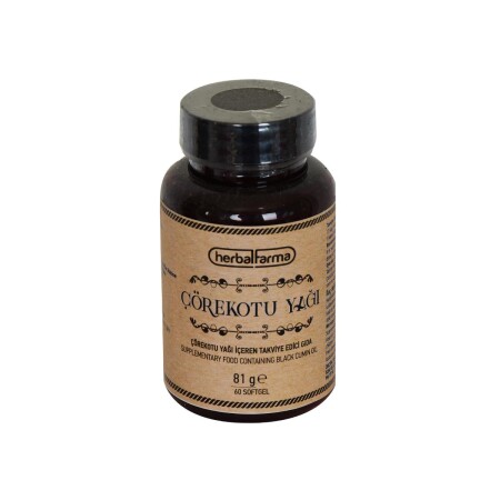 Black Cumin Oil 81 Gr 60 Capsules Softgel - Herbalfarma