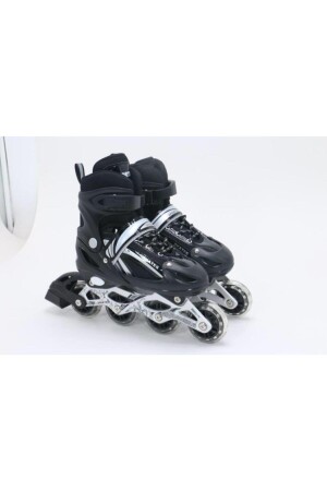 BLACK Double Row Adjustable Practice Skates - Vadi