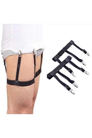 Black Elastic Shirt Holder SLP1209ASK - Elegans Giyim Aksesuar