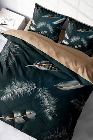 Black Feather 3d Double Duvet Cover Set monohome8478 - Monohome