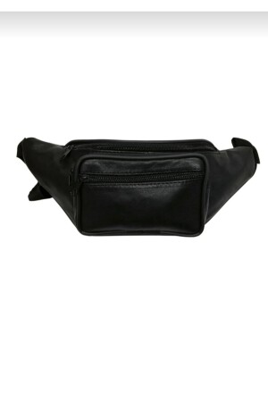 Black %Genuine Leather Freebag Waist Bag - Sarioğlu Deri