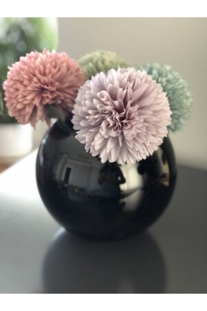 Black Glass Vase - Paşabahçe