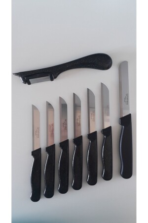 Black Glitter Fruit Knife and Peeler - Solingen