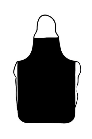 Black Hanging Dish Apron Laminated 70x120cm 22609 - Omnisoft