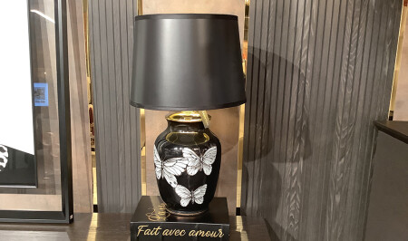 Black Hat Ceramic Lampshade - 20228 - Cadde Yıldız