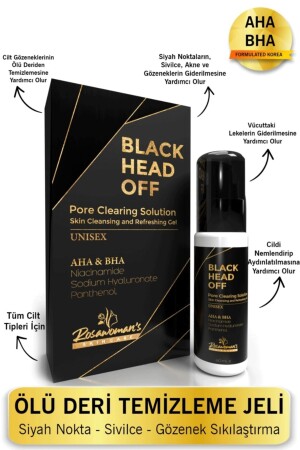 BLACK HEAD OFF AHA BHA GEL Mitesser, Akne, Pickel und abgestorbene Haut 60 ml 0013 - Rosawomans