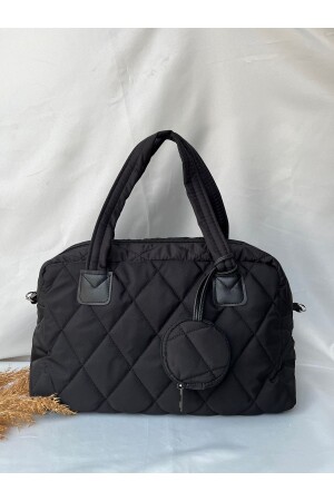 Black Large Size Parachute Fabric Cross Strap Luggage Size Bag Hand And Shoulder Bag Large Wide Bag mlk2022124572777 - melecco