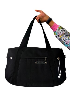 Black Large Sports And Travel Bag - Sym Saraç