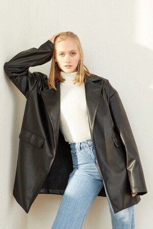 Black Leather Jacket - Ceylan Otantik