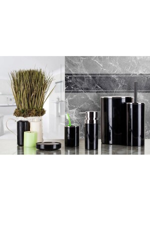 Black Lenox Bathroom Set 5 Pieces M-SAS03-06 - Prima Nova