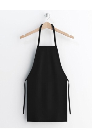 Black Liquid Proof Duck Fabric Kitchen Cook Apron - Hepenuygun