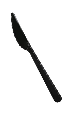 Black Luxury Plastic Knife - 100 Pieces - Armax