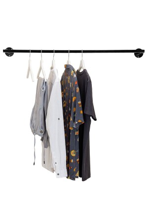 Black Metal Solid Wall Mounted Hanger Clothes Hanger Garment Hanger Clothes Hanger Solid Hanger - Fec Reklam