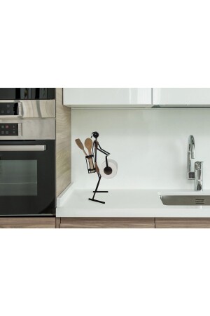 Black Metal Towel Holder with Female Figure met22 - MET&LIFE