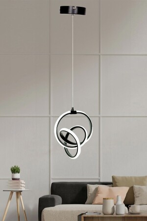 Black Modern Pendant Lamp LED Chandelier White Light Living Room Kitchen Room LED Chandelier SupplyHome-L01 - Supply Home