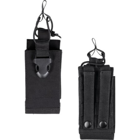 BLACK MOLLE RADIO POUCH - MIL-TEC