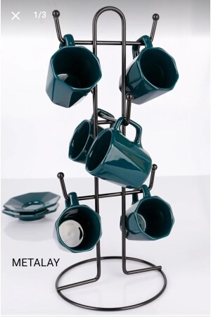 Black Mug Cup Hanger - Metalay