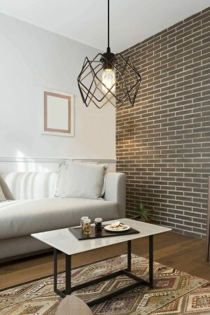 Black Multi Square Single Pendant Lamp Chandelier - Trend Kitchen
