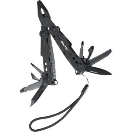 BLACK MULTI TOOL SMALL WITH CASE - MIL-TEC
