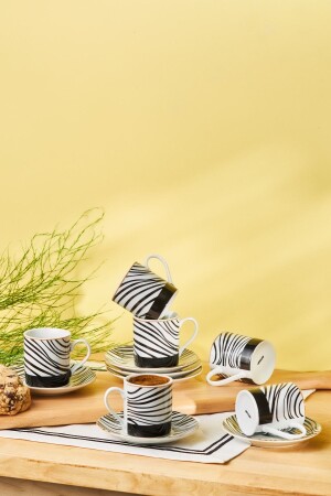 Black Nera Set of 6 Coffee Cups 90 ml 600. 15. 01. 2403 - Emsan