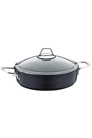 Black Pearl 30 Cm Short Casserole TEK SK3004 - OLİKA