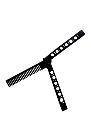 Black Plastic Blade Comb Hair Combing Stress Relief - Bihoavm
