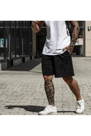 Black Plus Size Shorts - The White
