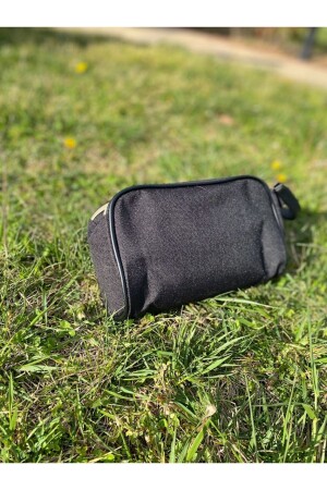 Black Portfolio Handbag Travel Shaving Cosmetic Clutch Bag - Segreto