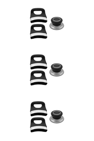 Black Pot Pan Handle Set Set of 3 Handle Handle Set Pot Handle (3 PIECES SET) BTK-KULP-03 - Genel Markalar
