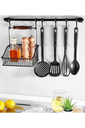 Black Retro Basket And Hanger - My Kitchen Collection