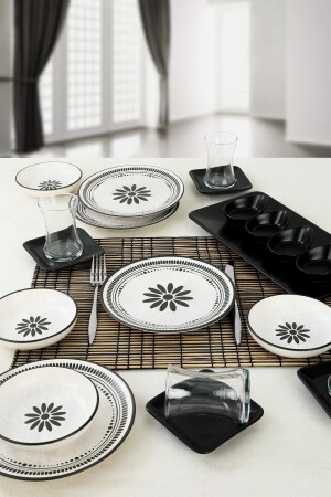 Black Rose Frühstücksset 21-teilig für 4 Personen TV040221F26MA95DM00MAK2100 - Keramika