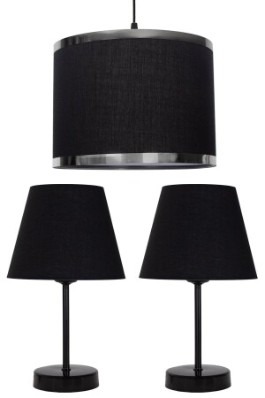 Black Royal Chandelier and Lampshade Set Black Leg ABS Lampshade-1300 - Vivido Abajur