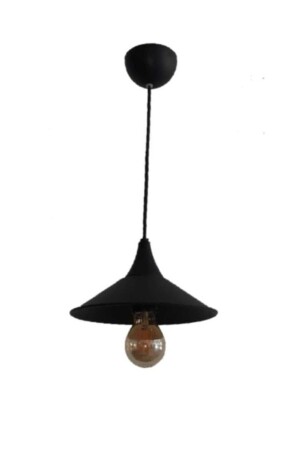 Black Single Dome Chandelier - Semboldekor