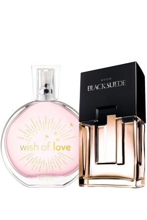 Black Suede Men's Perfume and Wish Of Love Women's Perfume Package MPACK2046 - Avon