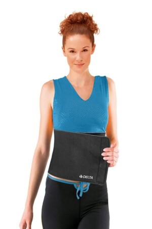 Black Thermal Sauna Belt Waist Corset (25 Cm) DS 812 - Delta