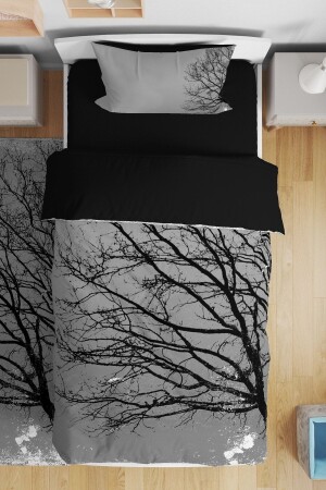 Black Tree Patterned Single Baby Kids Bedding Set evnev0003 - Evpanya