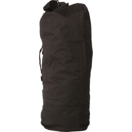 BLACK US PES DOUBLE STRAP DUFFLE BAG - MIL-TEC