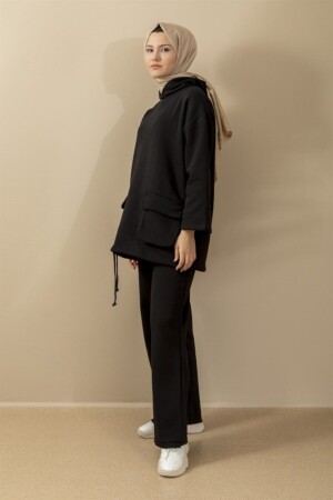 Black Wide Leg Tracksuit Women - Pla Store