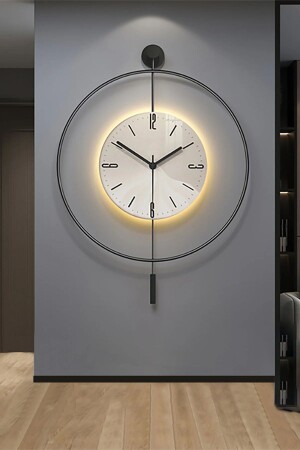 Blackfred (batteriebetriebene LED) 60 Skandinavisch (QUARTZMECHANISMUS) – Metallwanduhr - Metaquartz Aksesuar