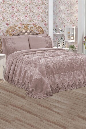 Blanket Set Chrysanthemum Brown 712823934362 - Tivoli